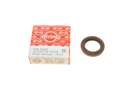 Сальник колінвалу (передній) Toyota Auris/Yaris1.3/1.5 99- (25.5x37.5x6) ELRING 332.480
