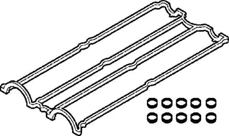 Комплект прокладок клапанної кришки FORD COUGAR, FOCUS I, MAVERICK, MONDEO II, TOURNEO CONNECT, TRANSIT CONNECT 1.6-2.0 08.96- ELRING 389060