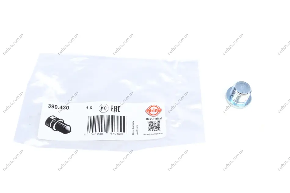 Болт зливу оливи Citroen/Dacia/Nissan/Opel/Peugeot/Renault/Volvo (M16x1.5) ELRING 390.430 (фото 1)