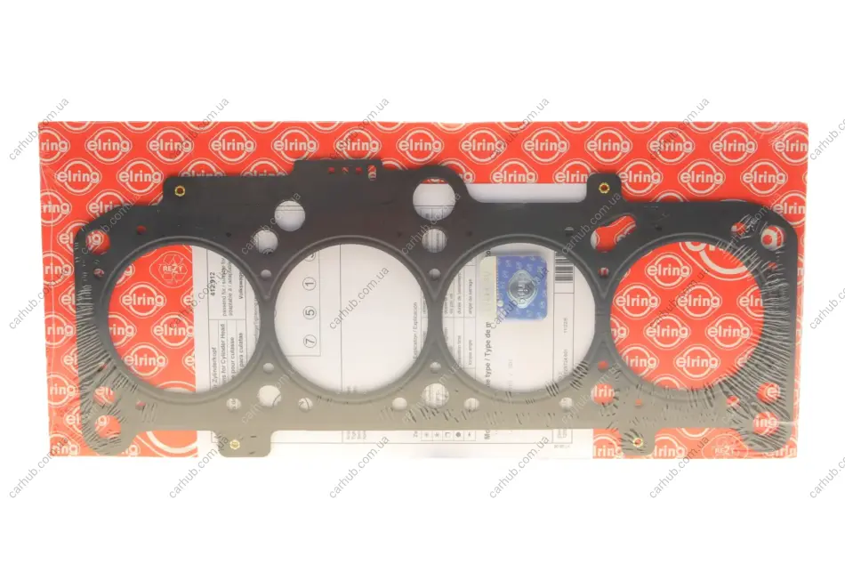 Прокладка ГБЦ VW Caddy 1.9TDI/SDI 95-04 (3 метки) (1.61mm) ELRING 412.912 (фото 1)