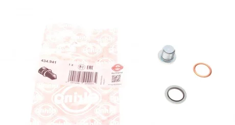 Болт зливу оливи + шайба Citroen/Dacia/Nissan/Opel/Peugeot/Renault/Volvo (M16x1.5) ELRING 434.941