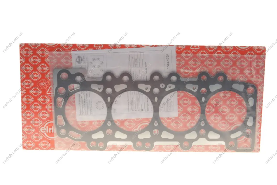 Прокладка ГБЦ Nissan Almera/Primera/X-Trail 2.2 dCi 00- (1 мітка) (0.925mm) ELRING 743.170 (фото 1)