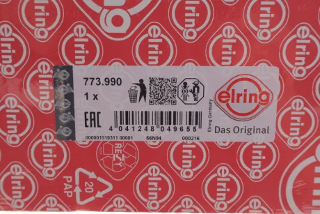Прокладка головки Fiat Ducato 1.9 D/TD 87- (1.85 mm / 2 мітки) ELRING 773.990
