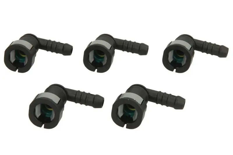(EN) Cable quick-coupler (кутове метричне, (EN) rubber with an oring, діаметр патрубка: 8мм, ID 7,5 7,5мм, ціна за 5шт) ENGITECH ENT250105 (фото 1)