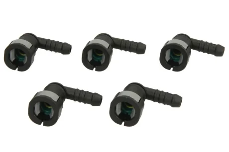 (EN) Cable quick-coupler (кутове метричне, (EN) rubber with an oring, діаметр патрубка: 8мм, ID 7,5 7,5мм, ціна за 5шт) ENGITECH ENT250105