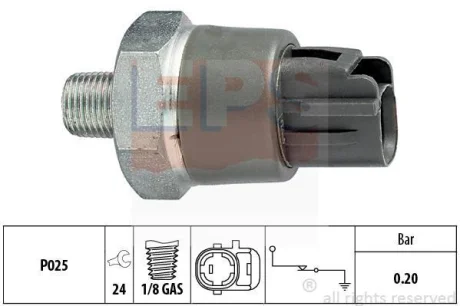 Датчик тиску оливи Toyota Rav4/Honda Accord 1.0-4.4 88- (M1/8) 0.20 bar EPS 1.800.114