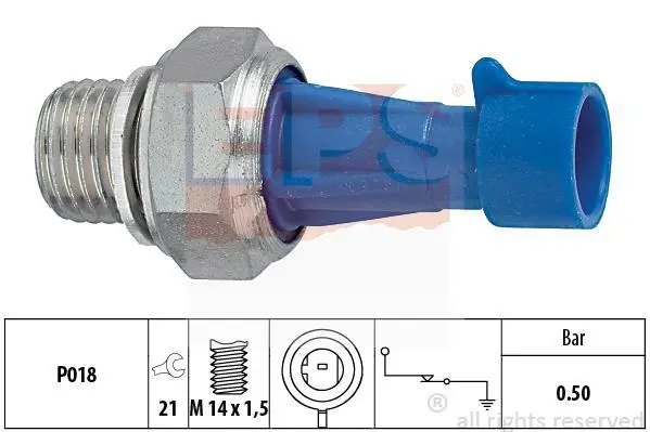 Датчик тиску оливи Cirtoen Jumper/Peugeot Boxer 3.0HDi 06- (M14x1.5) EPS 1.800.143 (фото 1)