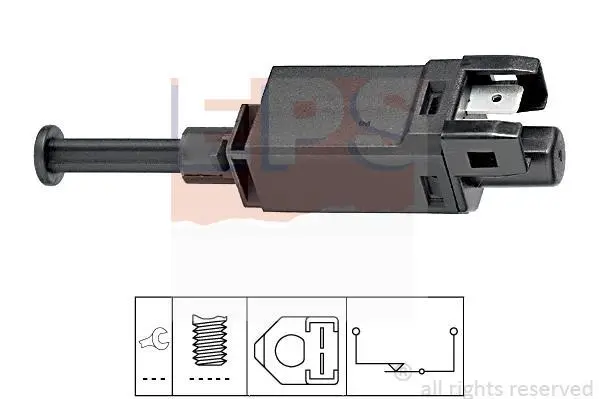 Датчик педалі гальма VW Caddy 95-/T4 90- (2-х конт.) EPS 1.810.055 (фото 1)