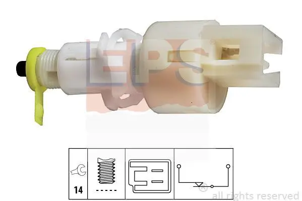 Датчик педалі гальма Citroen Jumper/Peugeot Boxer 1.9D-2.8HDi 94-02 (2 конт.) EPS 1.810.108 (фото 1)