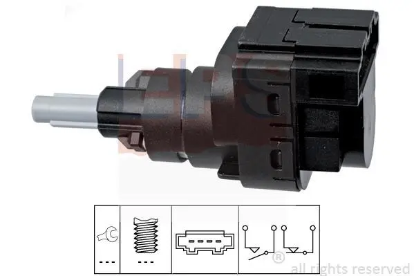 Датчик педалі гальма VW Caddy III 1.9TDi 05-10 (4 конт.) EPS 1.810.228 (фото 1)