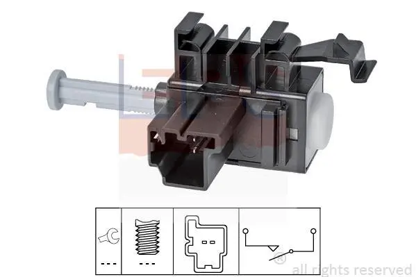 Датчик педалі зчеплення Ford Transit 2,2/2.4/3.2 TDCi 06-14 (чорний) EPS 1.810.236 (фото 1)