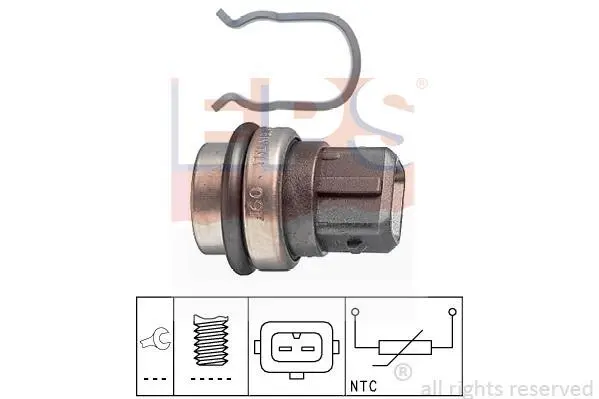 Датчик температури охолоджуючої рідини VW Caddy II -92/LT 28-55 -96/T4 -03 EPS 1.830.086 (фото 1)