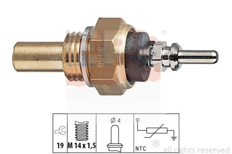 Датчик температури охолоджуючої рідини MB OM602 EPS 1.830.088