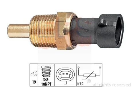 Датчик температури оливи Opel Vectra C 3.0 CDTi 05- EPS 1.830.129
