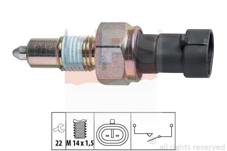 Датчик увімкнення заднього ходу Fiat Doblo 10-/Citroen Nemo 10- EPS 1.860.067