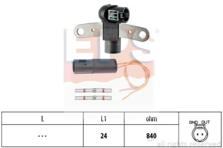 Датчик положення колінвалу Renault Kangoo/Laguna/Megane/Scenic 1.5-1.9 dTi/dCi 97- EPS 1.953.199K