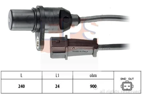 Датчик положення колінвалу Hyundai Accent/Kia Cerato 1.3-1.6 94- EPS 1.953.279
