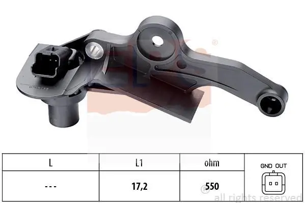 Датчик положення колінвалу Citroen Berlingo/Peugeot Partner 1.1-1.6 16V 96- EPS 1.953.298 (фото 1)