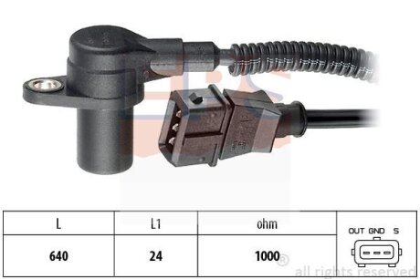 Датчик положення колінвалу Iveco Daily III/Fiat Ducato/Renault Mascott 2.8 HDi 99- EPS 1.953.301