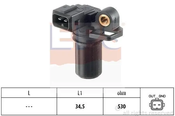Датчик положення колінвалу Ford Transit Connect 1.8TDCi 02- EPS 1.953.323 (фото 1)