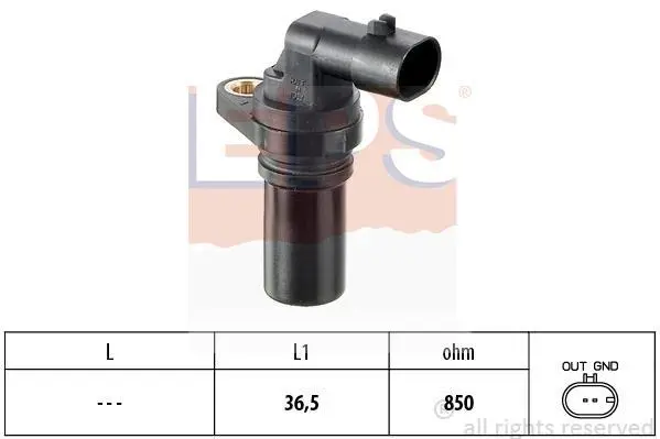 Датчик положення колінвалу Fiat Doblo 1.3D/JTD/Opel Combo 1.3 CDTI 04- EPS 1.953.407 (фото 1)