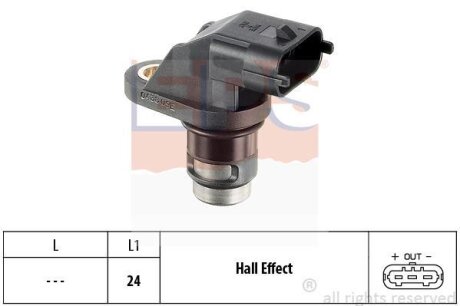 Датчик положення розподільного валу MB Sprinter 00-06/Vito CDI 03- EPS 1.953.438