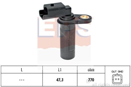 Датчик положення колінвалу Renault Kangoo 1.5dCi EPS 1.953.538