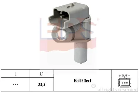 Датчик положення розподільного валу Citroen Berlingo/Peugeot Expert 1.6/2.0HDi 99- EPS 1.953.632