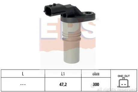 Датчик положення колінвалу Renault Clio III/Megane III/Scenic III 1.4/1.6 16V 09- EPS 1.953.646