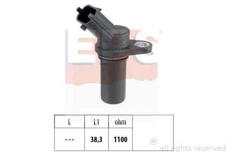 Датчик положення колінвалу Fiat Ducato 2.3 D/JTD 01- EPS 1.953.681