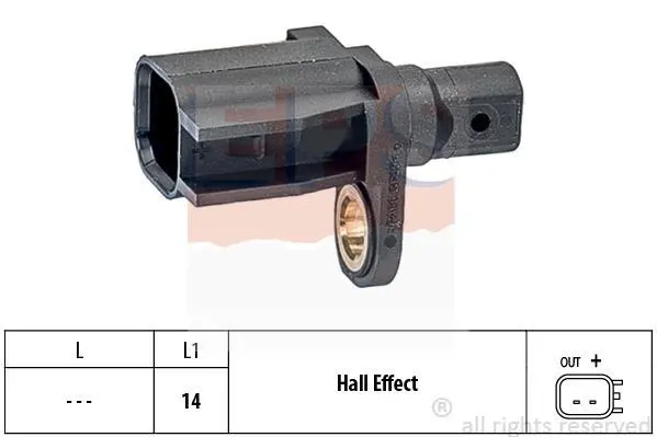 Датчик ABS (задній) Ford Transit Connect 1.8TDCi 02-/Galaxy/Mondeo 06- EPS 1.960.018 (фото 1)