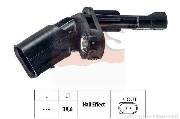 Датчик ABS (задній) Audi Q3/Skoda SuperB/VW Golf/Jetta/Passat/Sharan/Touran 06- (L) EPS 1.960.175 (фото 1)