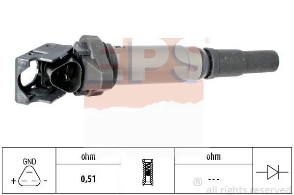 Котушка запалювання Citroen Berlingo 1.6VTi 09- EPS 1.970.475 (фото 1)
