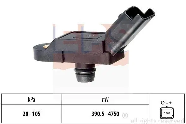 Датчик тиску наддува Citroen Berlingo/Jumpy/Peugeot Expert/Partner 96-15 EPS 1.993.005 (фото 1)