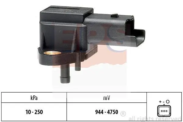 Датчик тиску наддува Fiat Scudo 2.0JTD 99-/ Citroen Jumpy/Peugeot Expert 2.0HDi 99-06 EPS 1.993.030 (фото 1)