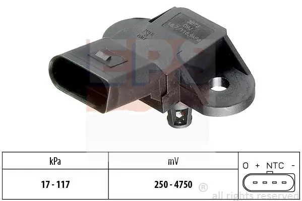 Датчик тиску наддува VW Caddy II/III 1.4/1.6i 96- EPS 1.993.072 (фото 1)