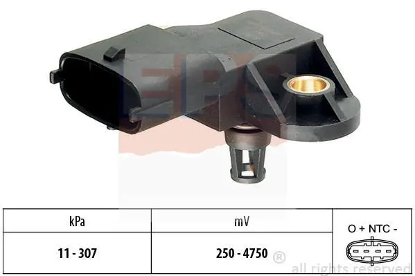 Датчик тиску наддува Iveco Daily III/IV/V 2.3/3.0 04-14 EPS 1.993.082 (фото 1)