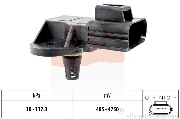 Датчик тиску наддува Ford Transit 2.3 16V/2.2TDCi 06-14 EPS 1.993.100 (фото 1)