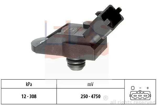 Датчик тиску наддува Opel Zafira A 2.0-2.2 DTI 00-05 EPS 1.993.114 (фото 1)