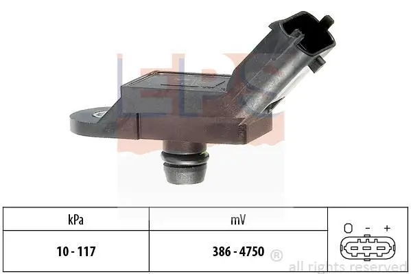 Датчик тиску наддува Fiat Doblo 1.4 05- EPS 1.993.133 (фото 1)