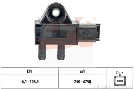 Датчик тиску вихлопних газів Peugeot Expert/Fiat Scudo 2.0HDi 07- EPS 1.993.271