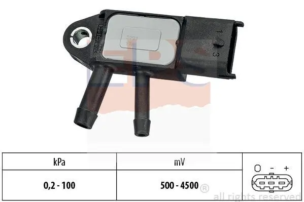 Датчик тиску вихлопних газів Volvo C30/C70/S40/S60/S80/V40/V50/V70/XC60/XC70 06-18 EPS 1.993.291 (фото 1)
