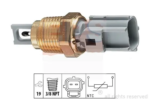Датчик температури впуску повітря Ford Transit 2.5DI/TD 94-06 (3/8x19 NPT) (сірий) EPS 1.994.004 (фото 1)