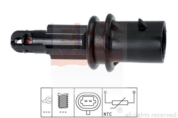 Датчик температури впуску повітря Opel Astra F/G/H/ Combo 1.4-1.8 98-14 EPS 1.994.033 (фото 1)