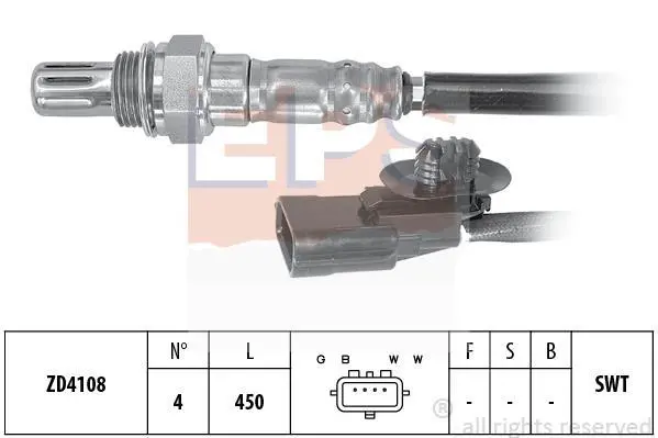 Лямбда зонд Renault Kangoo 1.2 01-/Lada Largus 1.6 12- EPS 1.998.095 (фото 1)