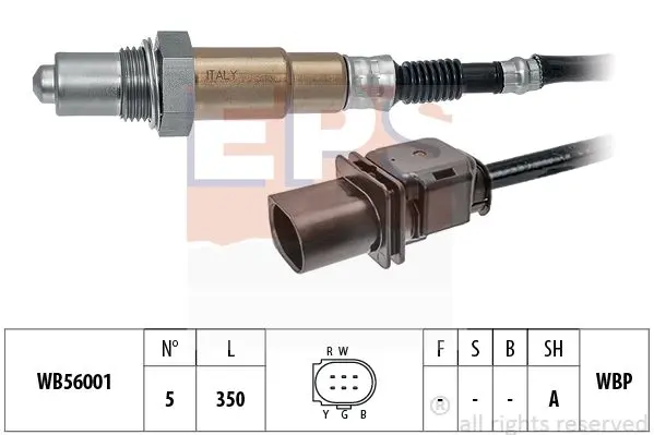 Лямбда зонд Fiat Doblo 1.9JTD 01-/Jeep Renegade 2.0CRD 14- EPS 1.998.389 (фото 1)