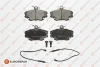 Гальмівні колодки пер. Logan 05-/Megane 96-03/Clio 91-05 (з датчиком) EUROREPAR 1617250880 (фото 1)