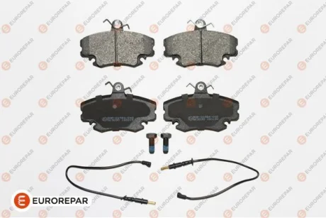 Гальмівні колодки пер. Logan 05-/Megane 96-03/Clio 91-05 (з датчиком) EUROREPAR 1617250880