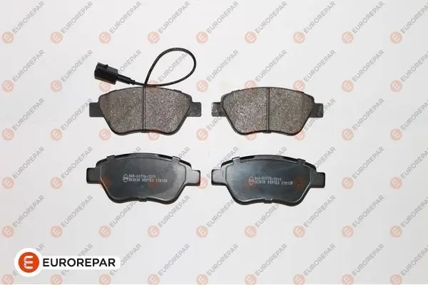 Гальмівні колодки пер. Doblo 05-10 (грузовой)(123x53.3x18)(з датчиком) EUROREPAR 1617262380 (фото 1)