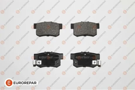 Гальмівні колодки зад. Civic 98-/Accord 90-03 (Akebono) EUROREPAR 1623064680